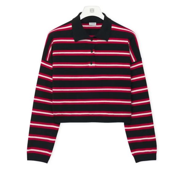 Loewe Striped Wool Polo Sweater (Small) - Picture 3 of 4